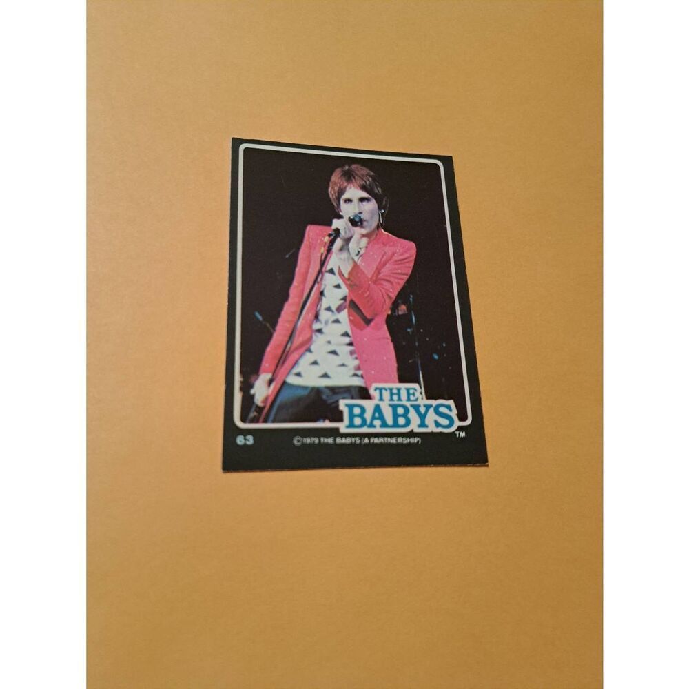 Vintage 1979 The Babys Trading Card #63 London Rock Band Collectible